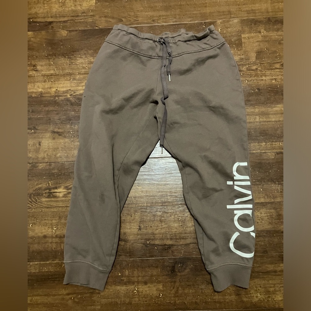 Calvin Klein Taupe Joggers with Logo